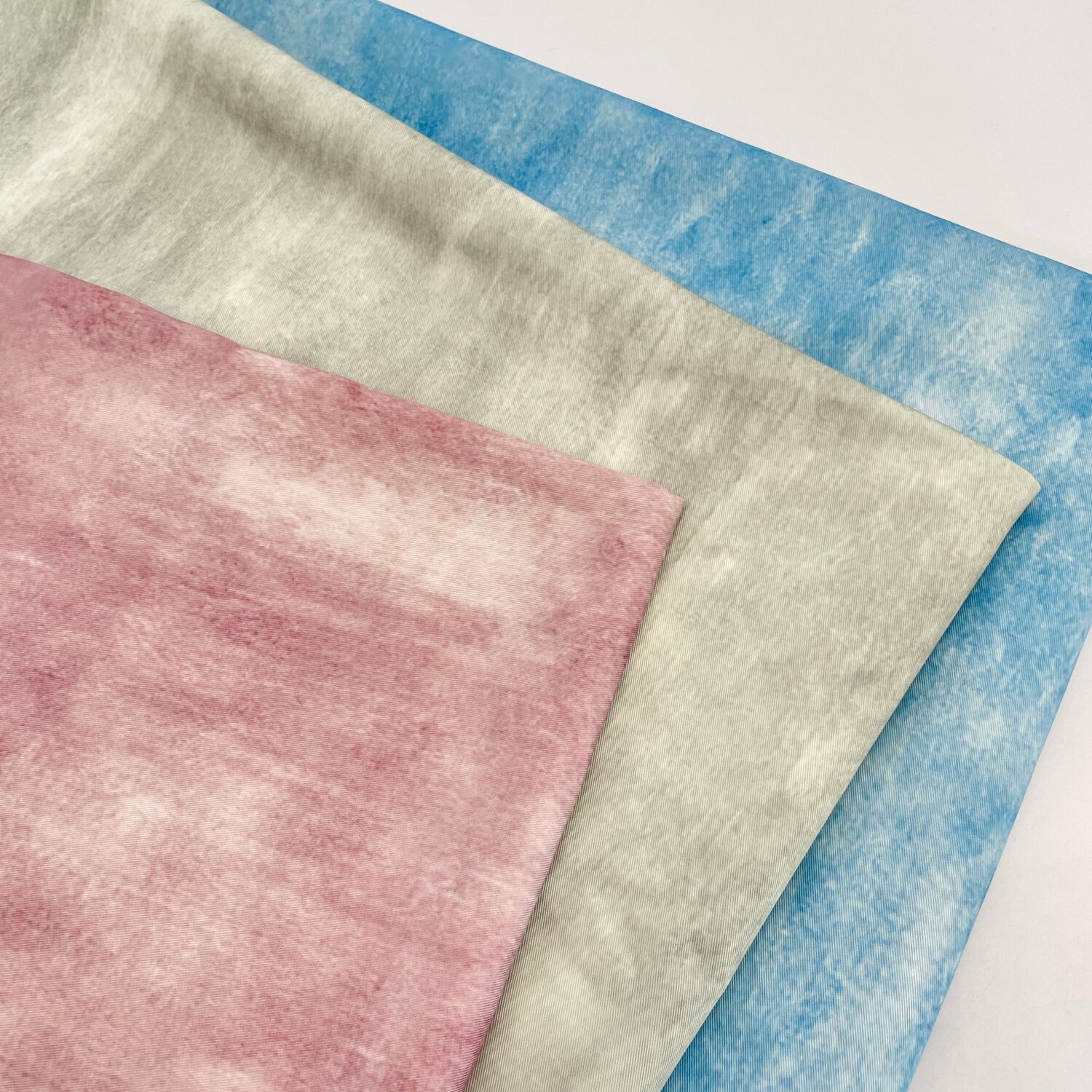 Sewing Tie Dye - ピンクグレーブルータイダイグラデーション生地春夏ドレスシャツパンツカーテン寝具DIY縫製衣類布地用