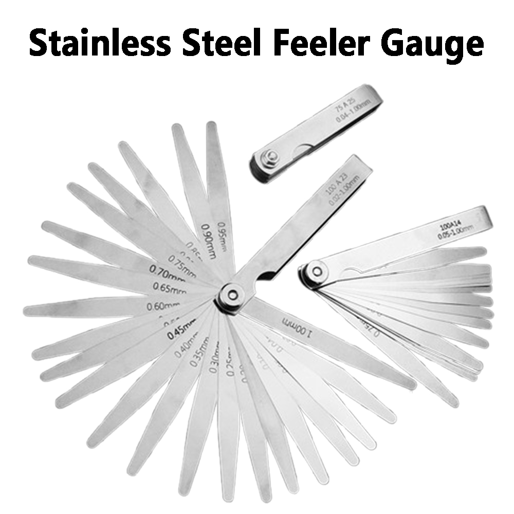 Seam Gauge Metal - 1Pcs10-32 ブレード隙間ゲージメトリックギャップフィラーゲージ 0.01-1 ミリメートルステンレス鋼高精度厚さゲージ測定ツール
