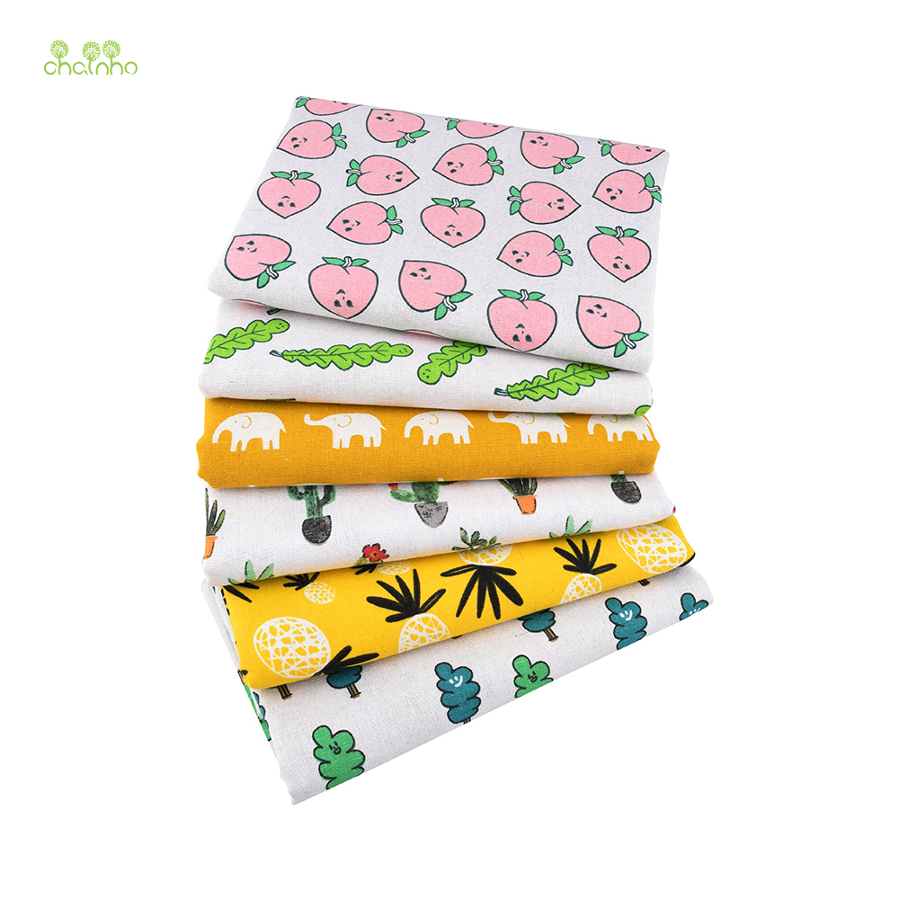 Sewing Geotextile Fabric - Chainho、プリントコットンリネン生地、DIY縫製キルティング素材、ソファ、テーブルクロス、カーテン、バッグ、クッション、家具カバー、15CL16