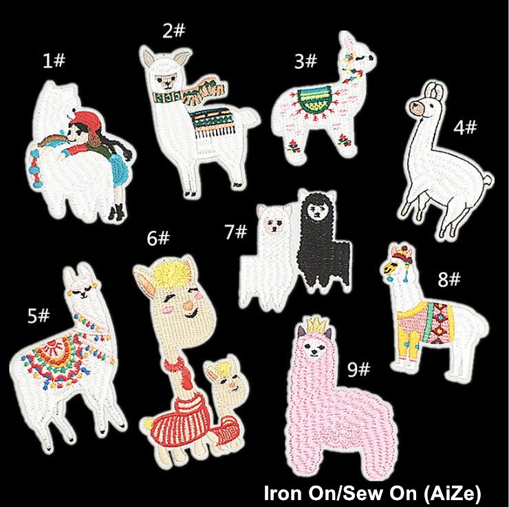 Sewing Id - 10 個刺繍動物パッチアイアンで縫い付けジーンズコート T シャツバッグ靴帽子装飾修理モチーフエンブレム DIY アクセサリー
