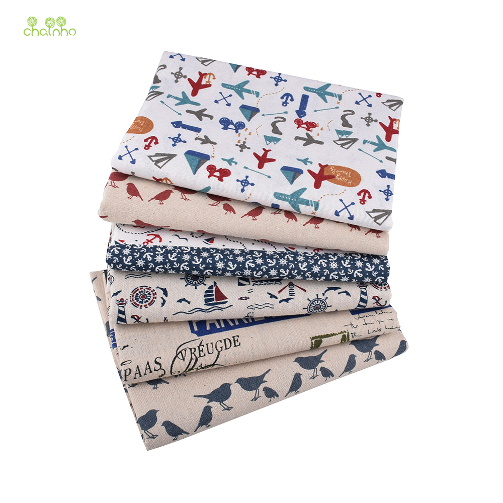 Sewing Geotextile Fabric - Chainho、プリントコットンリネン生地、DIY縫製キルティング素材、テーブル、ソファ、カーテン、バッグ、クッション、家具カバー、15CL10用の布