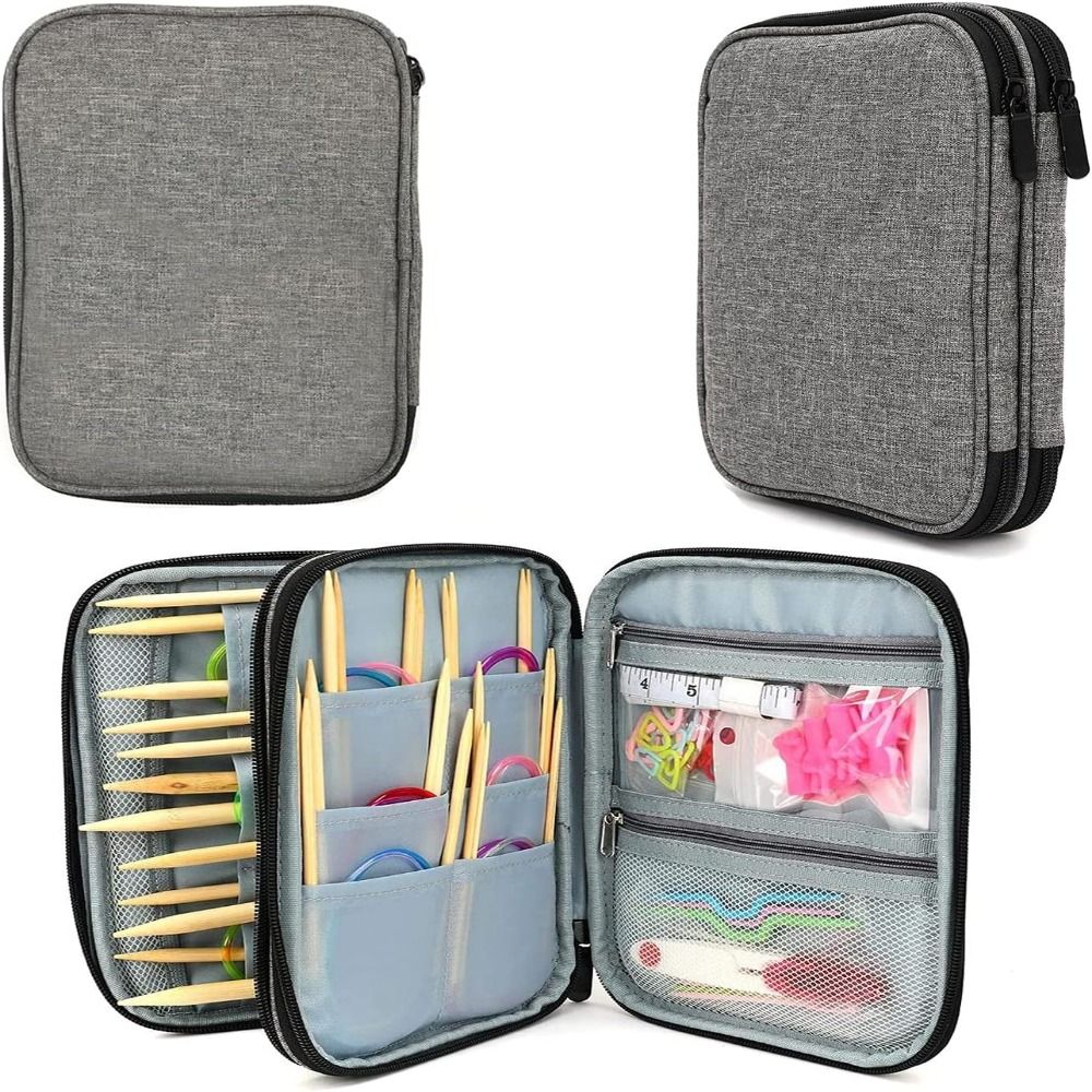 Sewing Tas - 編み針用収納バッグ,ニット針,かぎ針編みのケース,トラベルケース