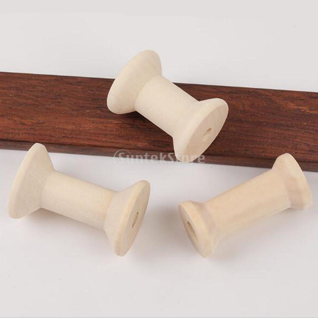 20個の木製ボビン糸巻き、空のステッチ縫い糸収納 - Thread Bobbins Empty のレビューと価格