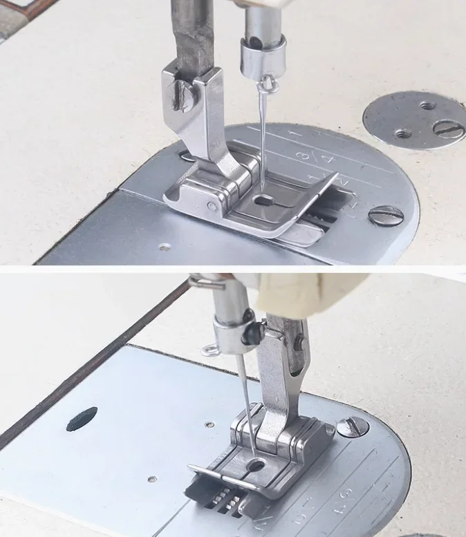 ダブルストップセンターシームプレッサーフット左右トリミングナ - Sewing Expert のレビューと価格