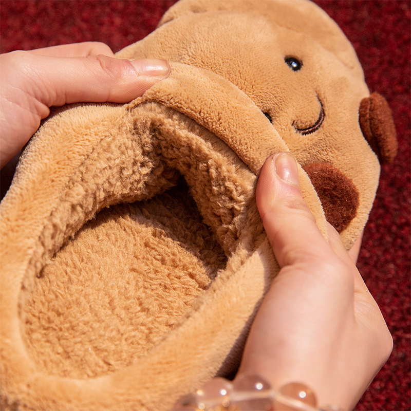 かわいい漫画風ふわふわスリッパ、男女兼用冬用室内履きシューズ - Sewing Cotton のレビューと価格