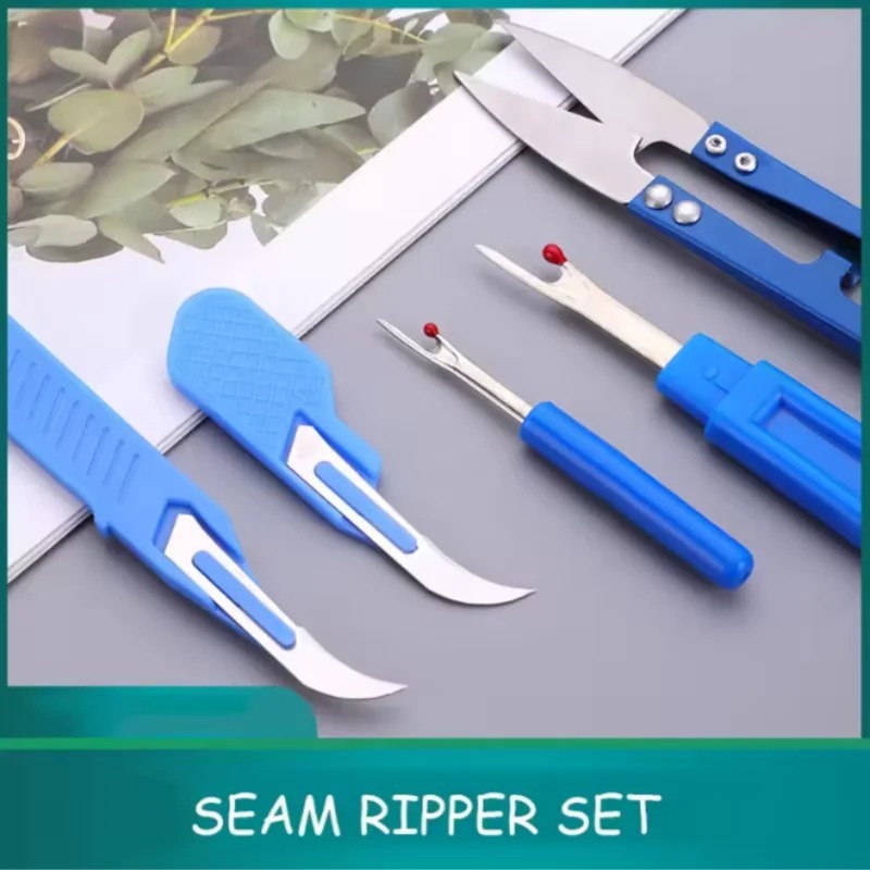 青い縫い糸切り機キット5個セット（糸切り機、縫合糸切り機、ス - Sewing Kit のレビューと価格