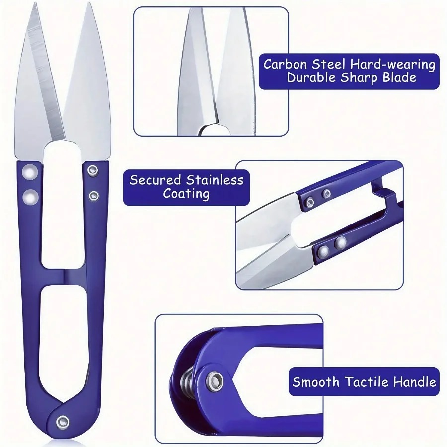 青い縫い糸切り機キット5個セット（糸切り機、縫合糸切り機、ス - Sewing Kit のレビューと価格