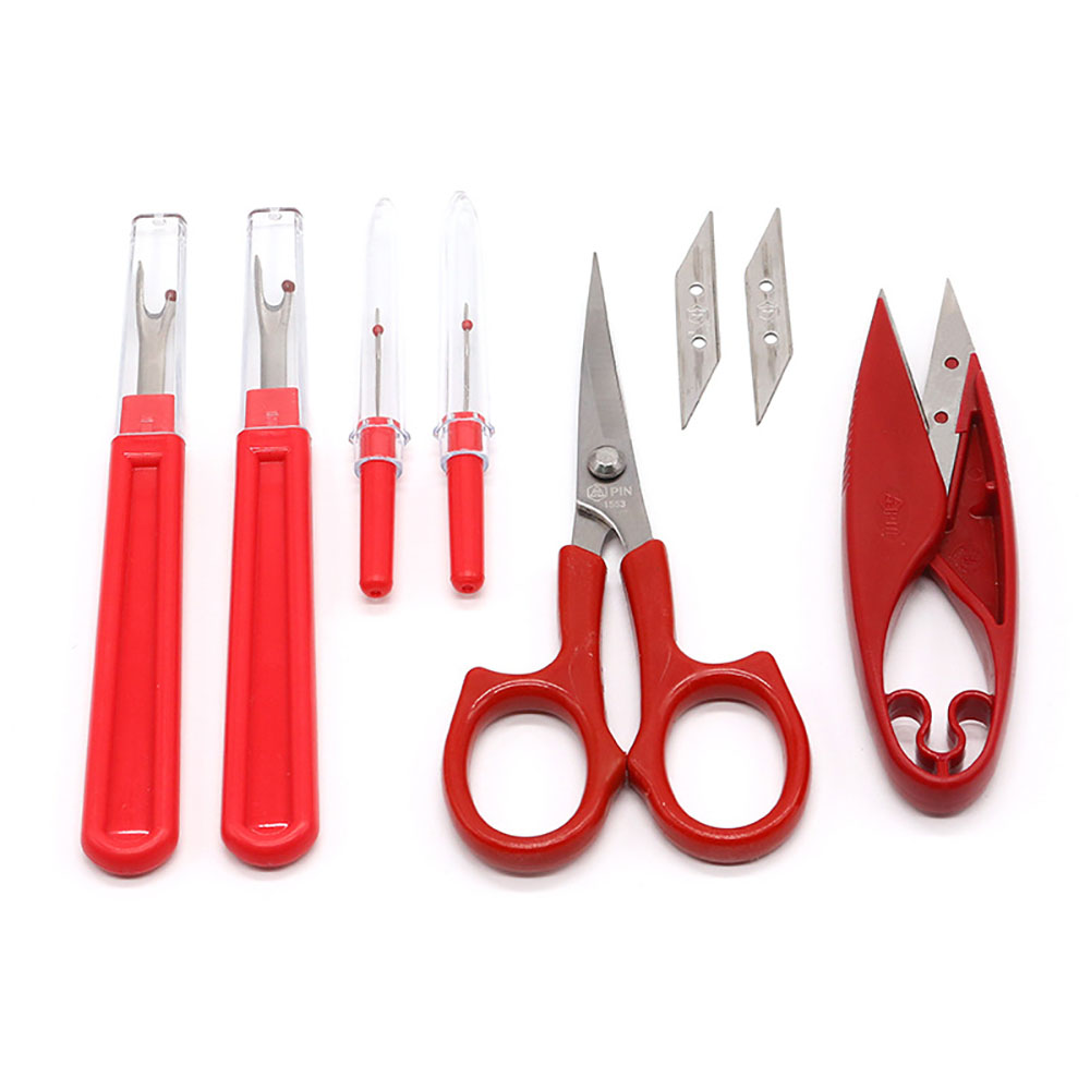 1/2/6 個縫製シームリッパーキット赤縫製ステッチ糸アンピ - Seam Ripper Tool のレビューと価格