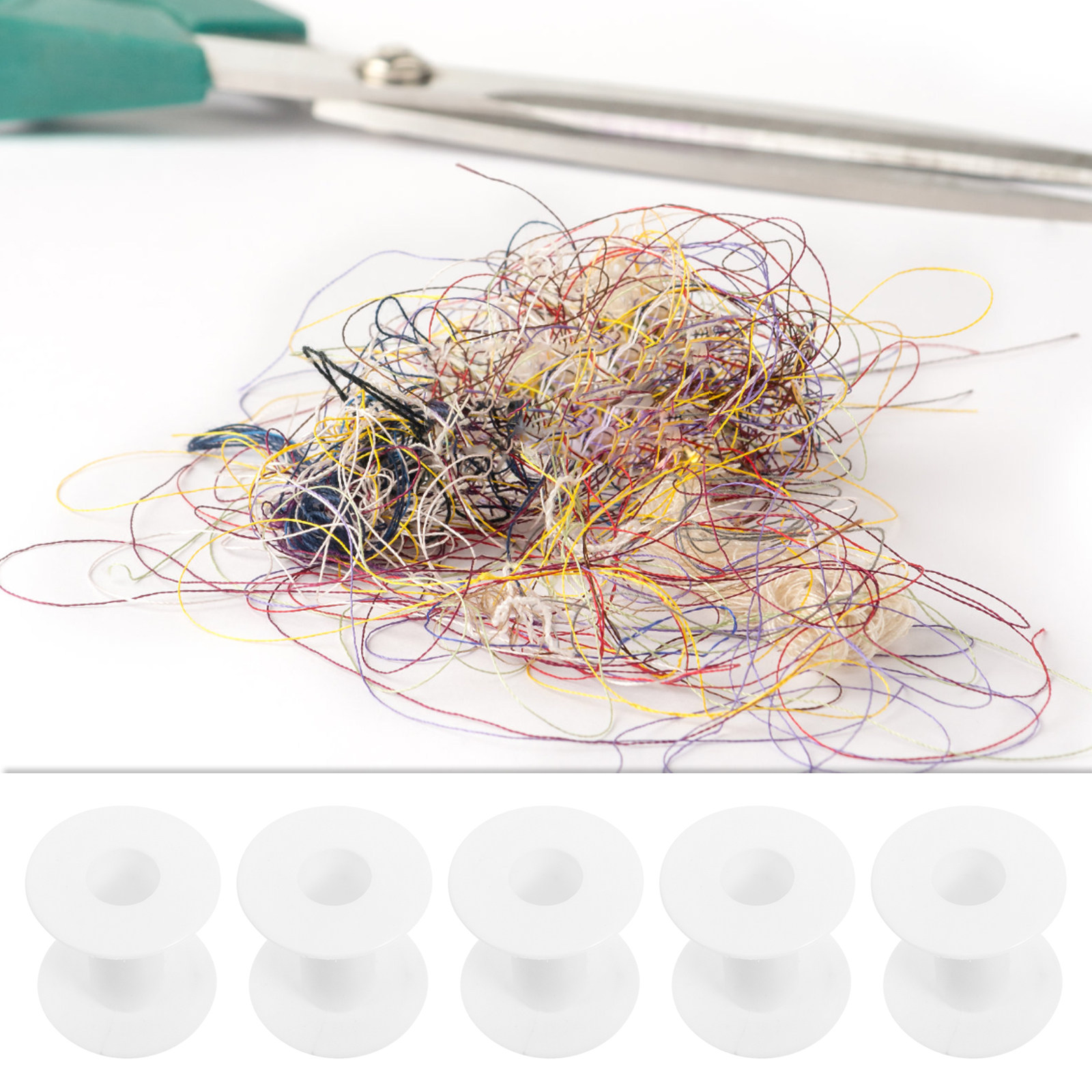 10個入りプラスチック製空糸ボビンスプール、刺繍縫製用ワイヤ - Thread Bobbins Empty のレビューと価格