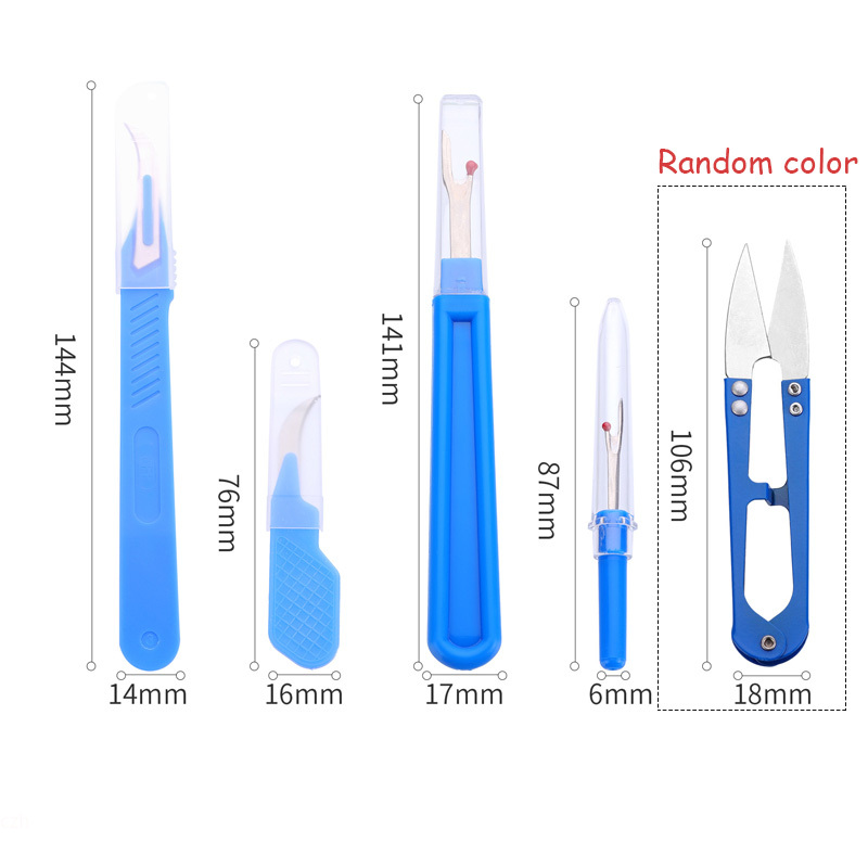 5個入り ブルー ソーイングリッパーキット 糸切り器 シーム - Sewing Kit のレビューと価格