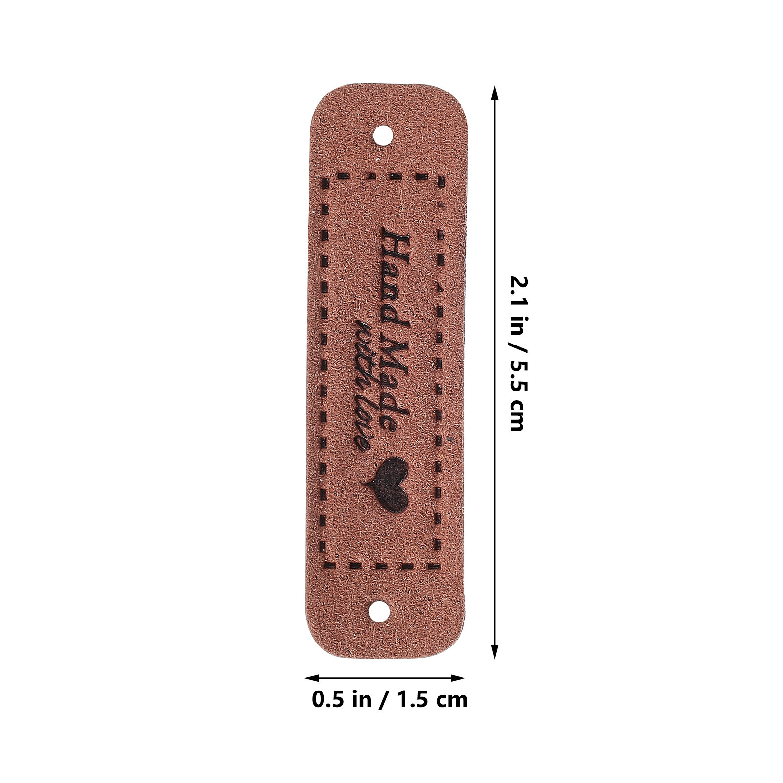 60 個のラベルエンボス加工ハートパターンマルチカラー手作り - Sewing Labels のレビューと価格