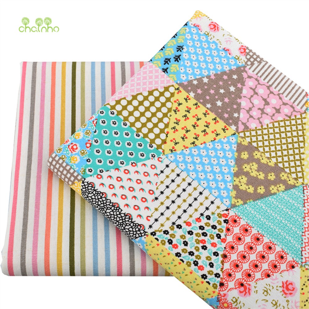 Chainho、プリントコットンリネン生地、DIYキルティン - Sewing Geotextile Fabric のレビューと価格
