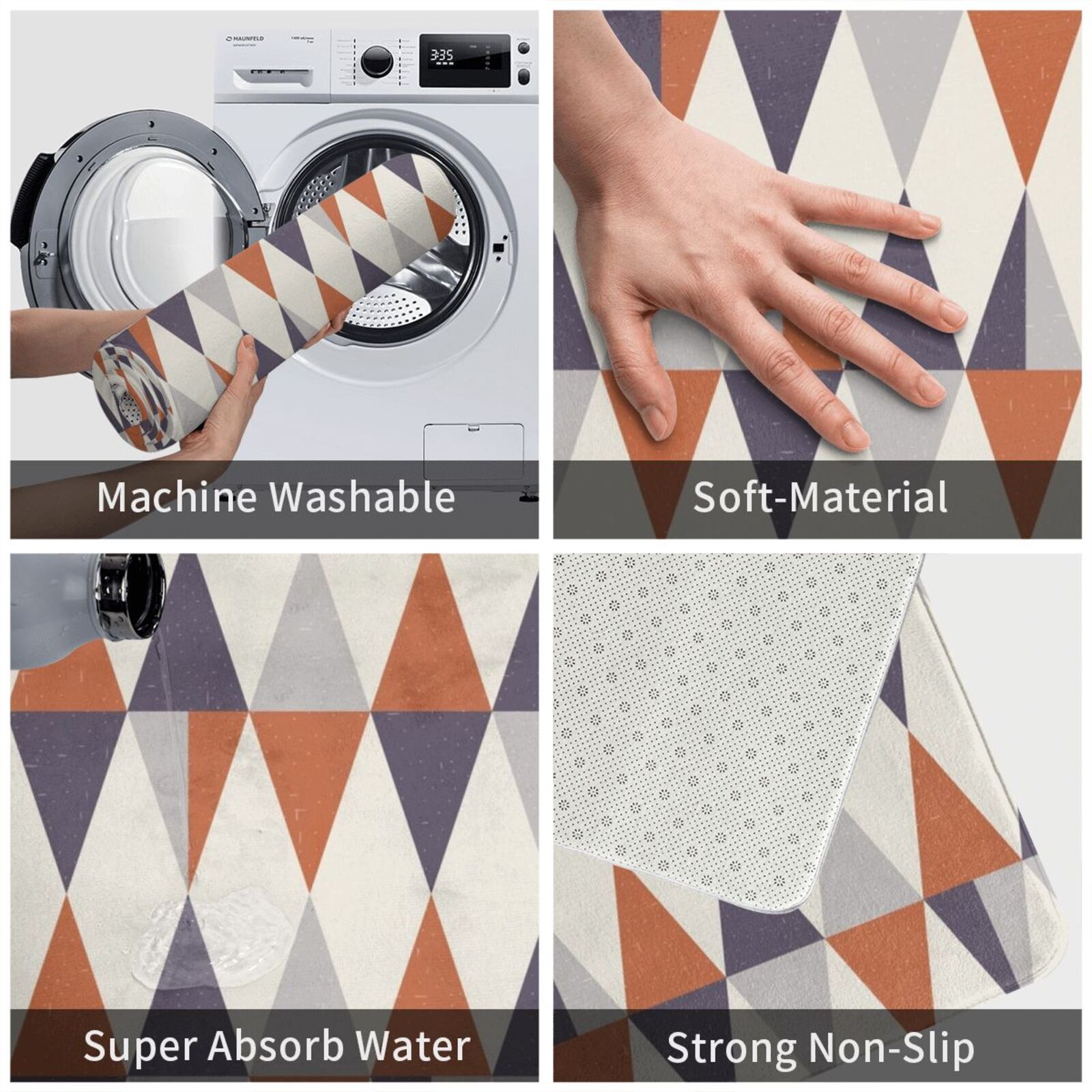 ミッドセンチュリーモダンカーペットマットラグクッションソフト - Century Textile & Sewing Supply Reviews のレビューと価格