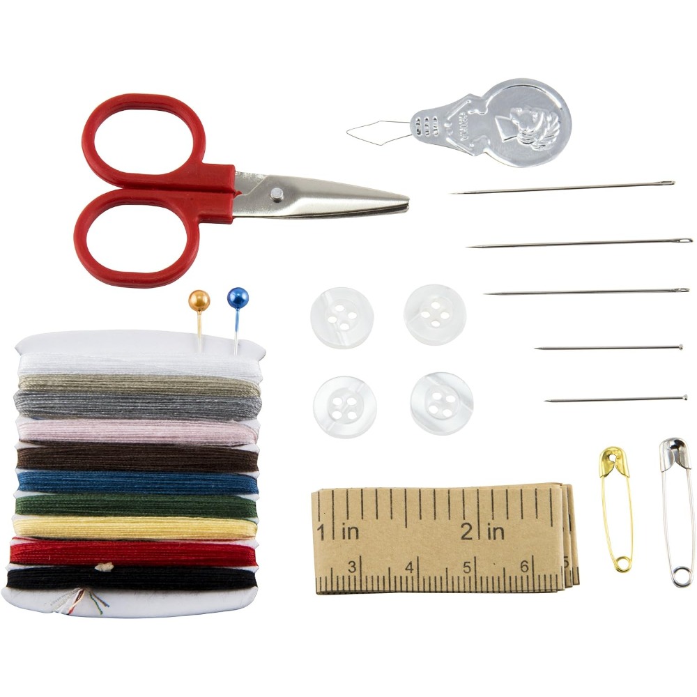 旅行用裁縫キット 携帯用裁縫セット 針、糸、ボタン、ハサミ、 - Sewing Kit のレビューと価格