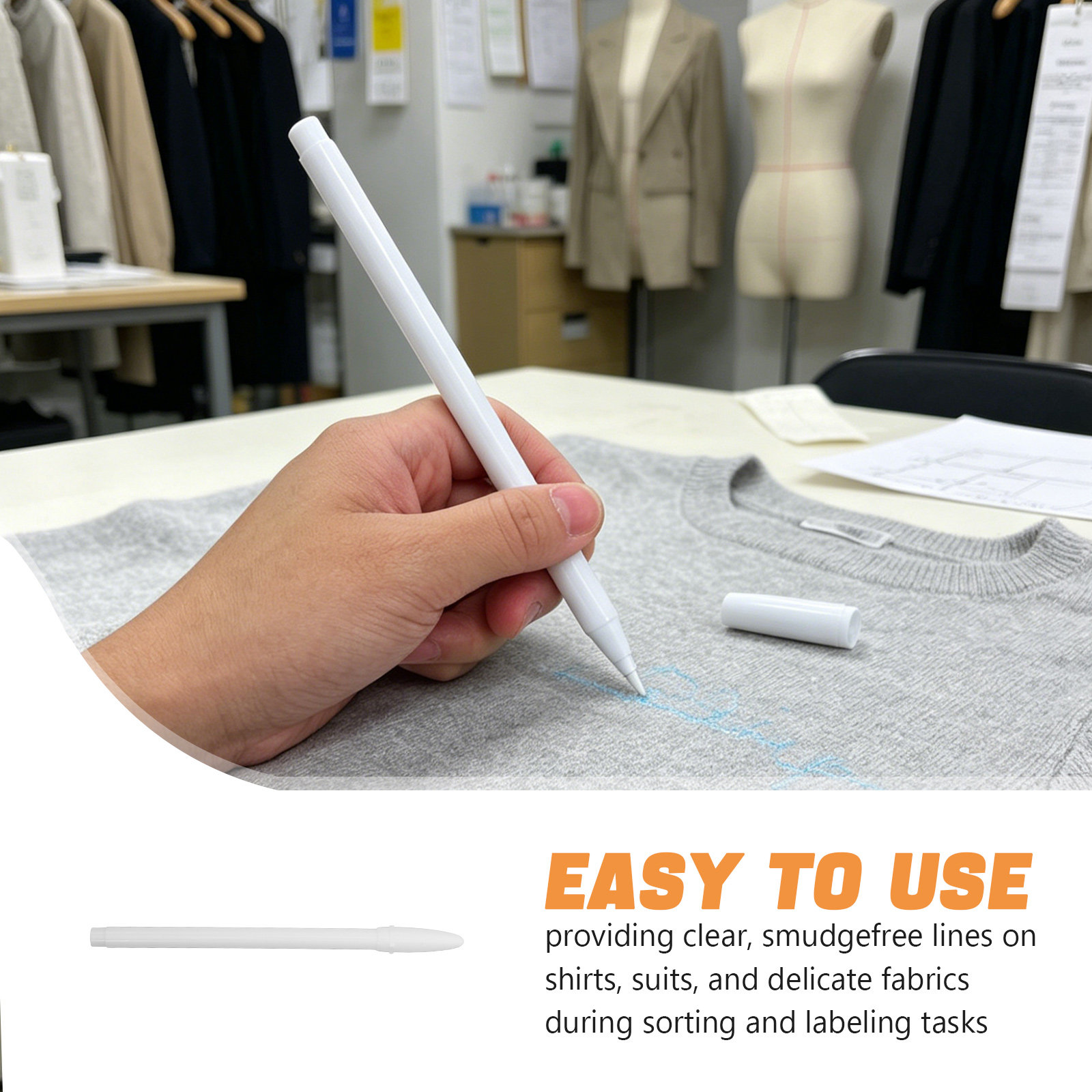 10 個水消去可能なファブリックマーカードライクリーニング衣 - Sewing Labels のレビューと価格