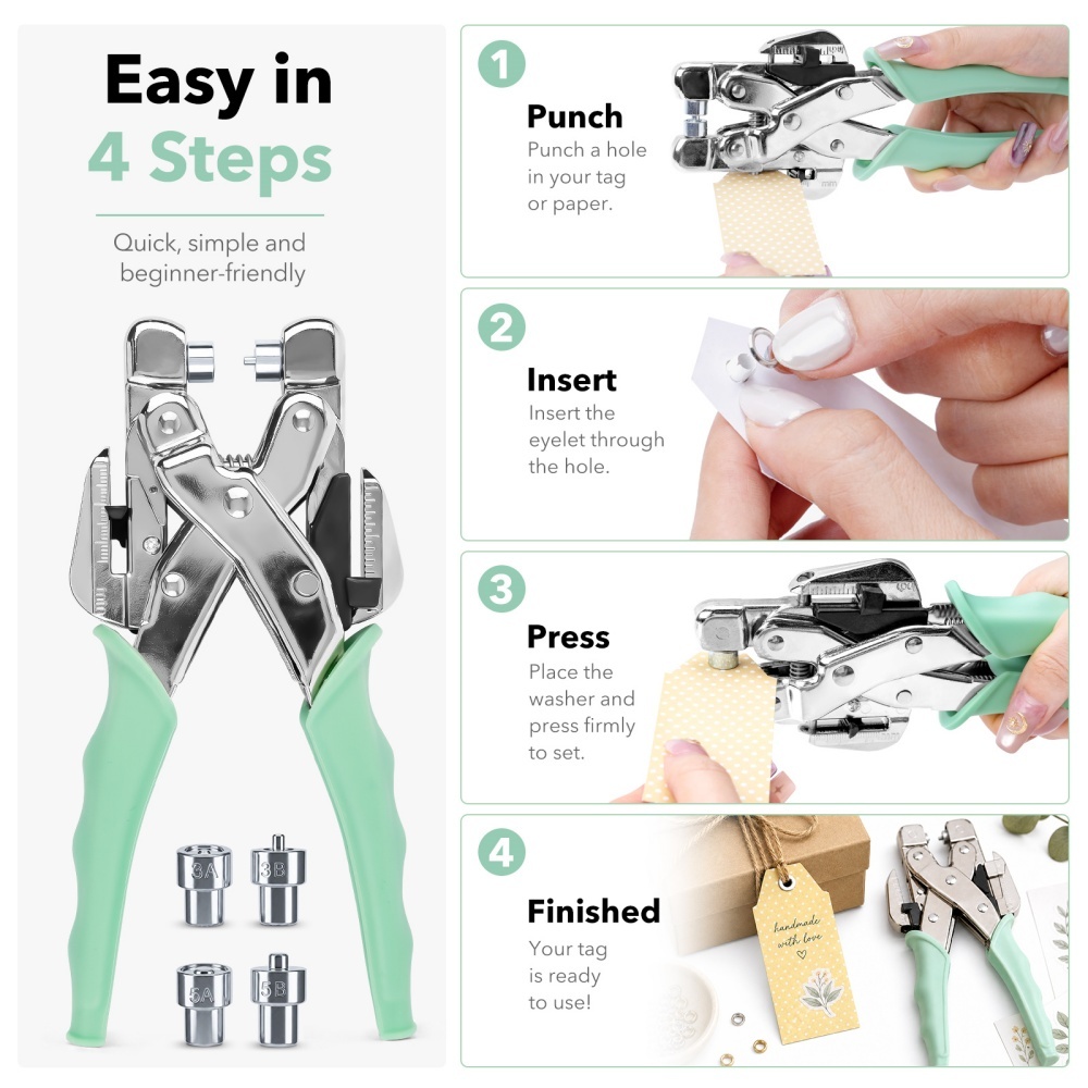 グロメットツールキット ハンドヘルド穴あけプライヤー バック - Sewing Kit のレビューと価格