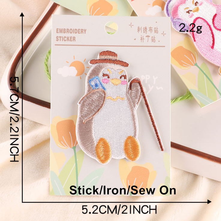 両面接着タイプの動物刺繍ワッペン10枚入り、ジーンズ、コート - Sewing Id のレビューと価格