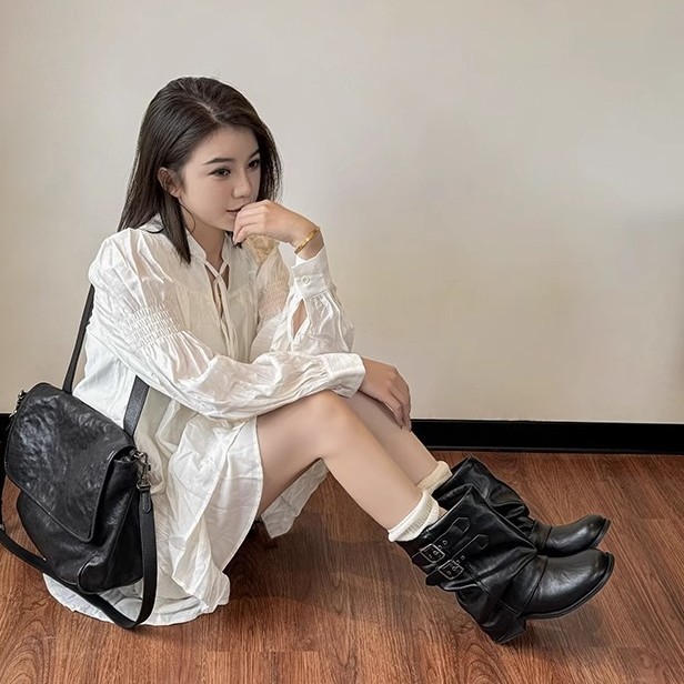 ショートブーツ レディース 2025 秋冬新作 ブラック ス - Sewing Nylon のレビューと価格