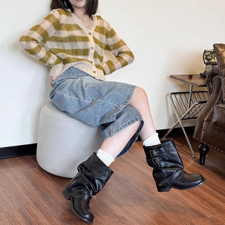 ショートブーツ レディース 2025 秋冬新作 ブラック ス - Sewing Nylon のレビューと価格