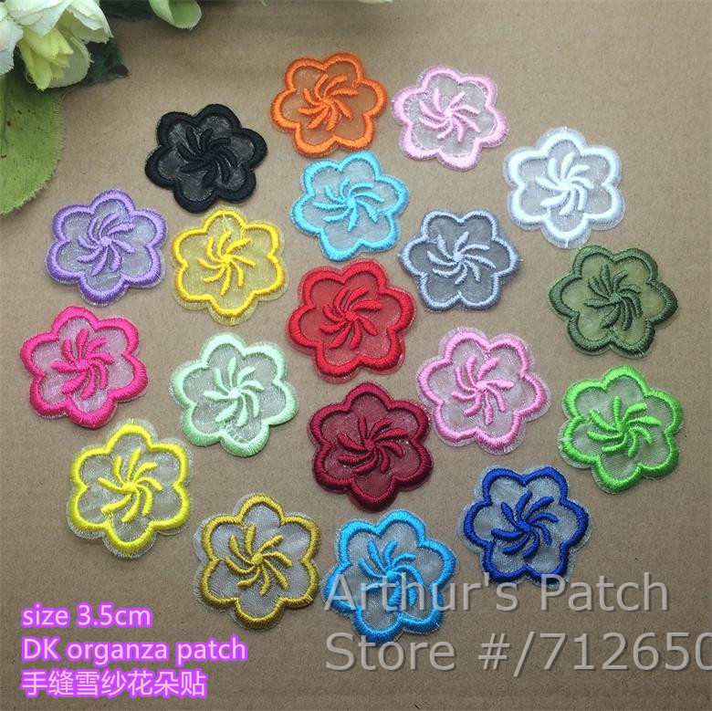 新着 10 個花刺繍オーガンザパッチモチーフ帽子バッグ衣服靴 - Sewing Id のレビューと価格