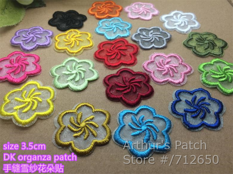 新着 10 個花刺繍オーガンザパッチモチーフ帽子バッグ衣服靴 - Sewing Id のレビューと価格