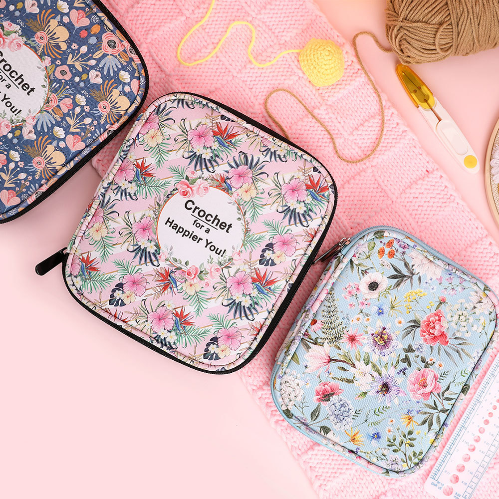 防水ニットツールアクセサリー収納バッグ、花柄プリント、複数の - Sewing Tas のレビューと価格