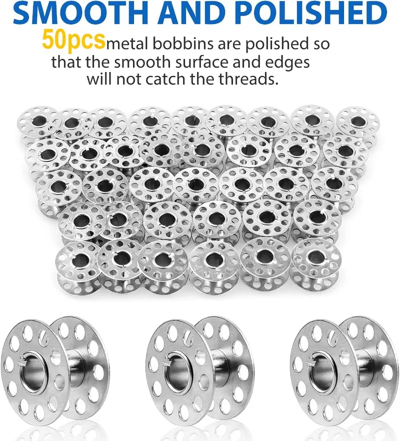 vvocci 空スプール ステンレス鋼 ブラザーミシン用部品 - Thread Bobbins Empty のレビューと価格