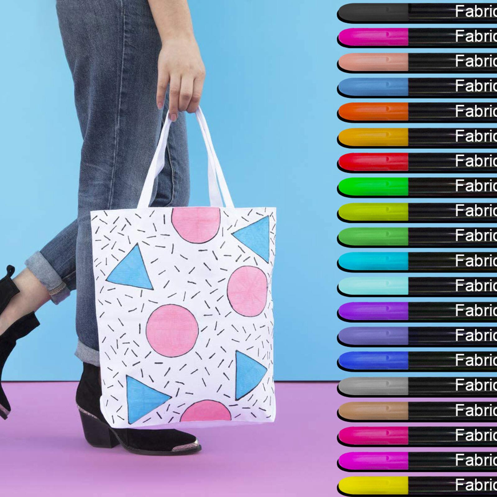 カラフルな布製マーカーペン、パーマネントクラフト、ハンドバッ - Sewing Textile Art のレビューと価格