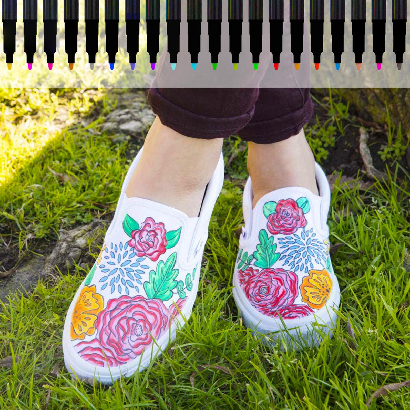 カラフルな布製マーカーペン、パーマネントクラフト、ハンドバッ - Sewing Textile Art のレビューと価格