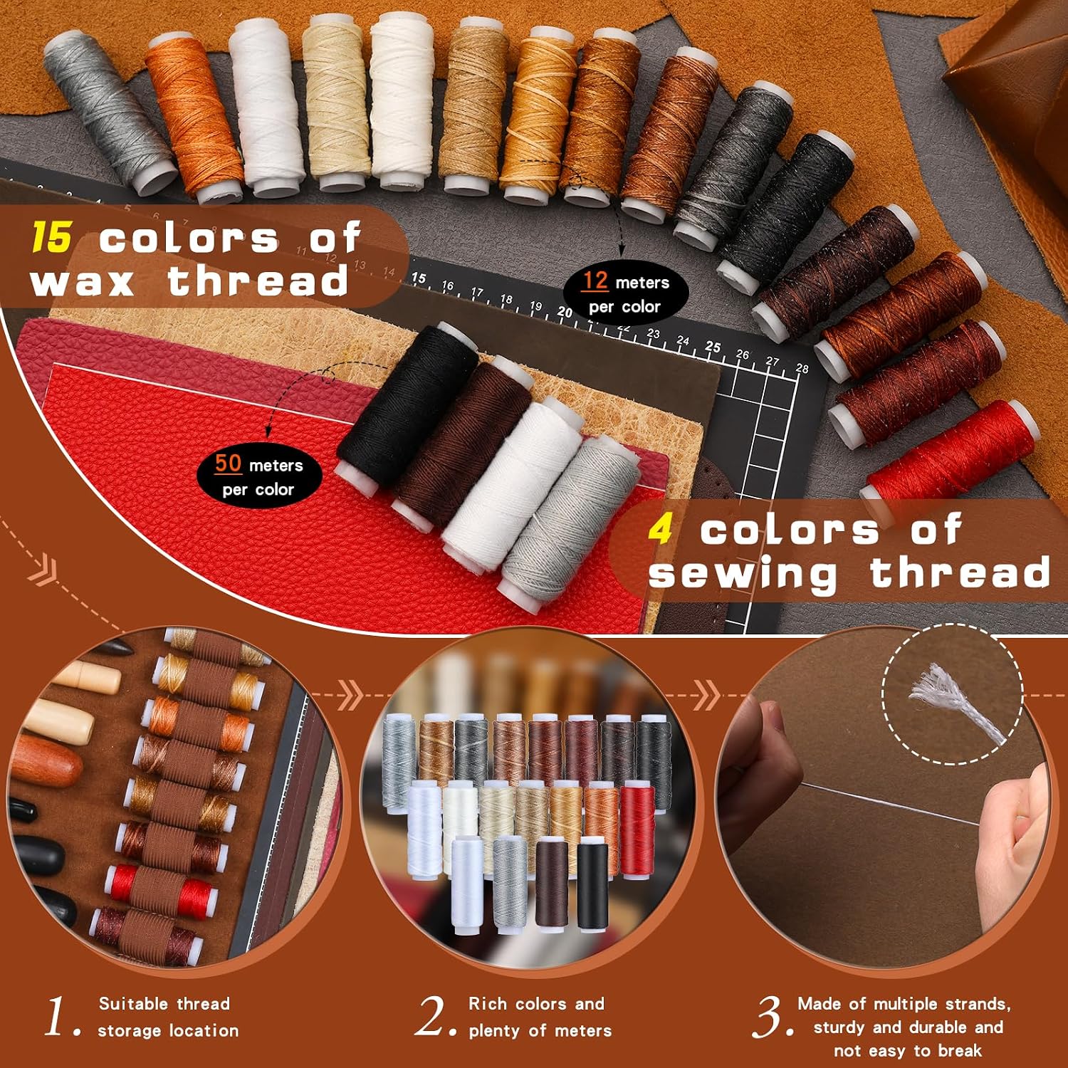 レザーツールキット レザークラフトツール レザーワーキングキ - Sewing Kit のレビューと価格