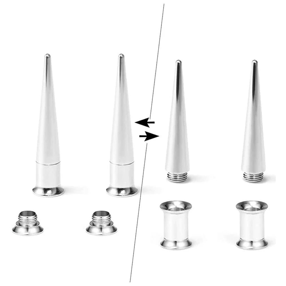 ユニセックスのステンレス鋼のねじ留め金,2 in 1, 6g - Seam Gauge Metal のレビューと価格