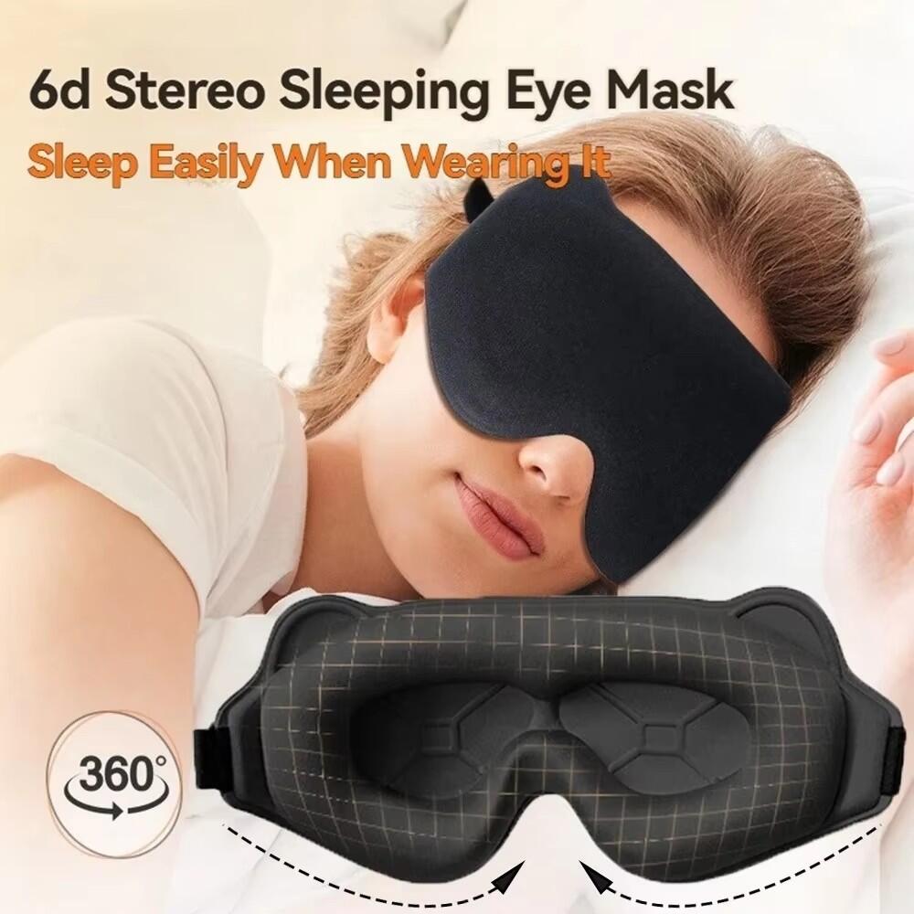 新しい 3D スリープアイマスク立体視男性用と女性用遮光スリ - Sewing Cotton のレビューと価格