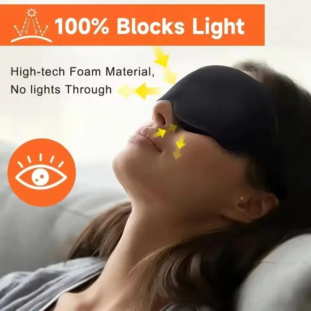 新しい 3D スリープアイマスク立体視男性用と女性用遮光スリ - Sewing Cotton のレビューと価格