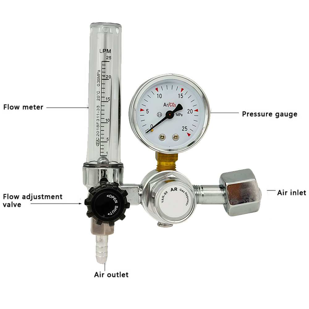 2025 新 0-25Mpa アルゴンレギュレータ CO2  - Seam Gauge Metal のレビューと価格
