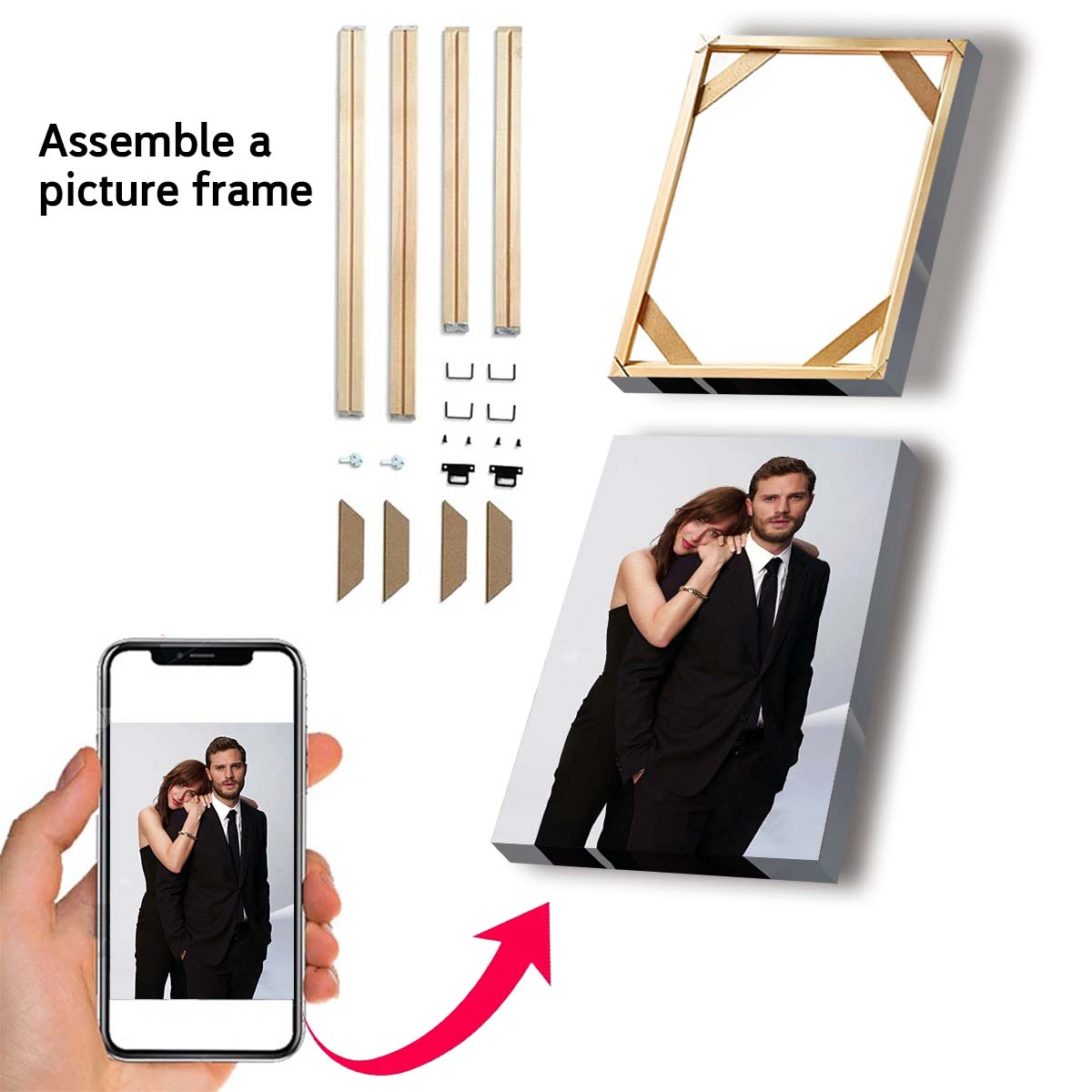 カスタムプリントキャンバス絵画、あなたの写真から作る、結婚式 - Sewing Custom のレビューと価格