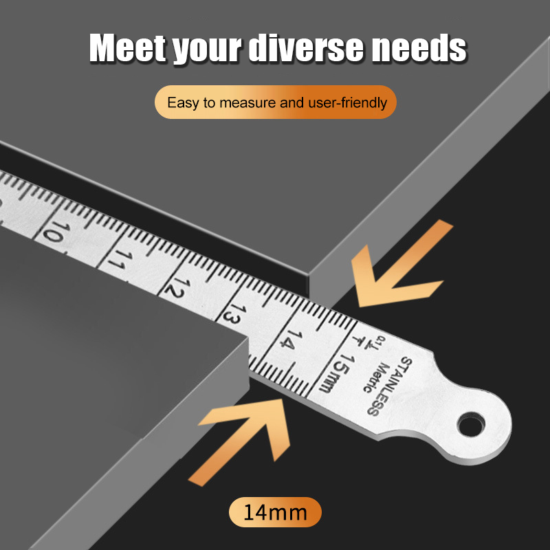 1-15 ミリメートルステンレス鋼テーパーゲージフィーラー内 - Seam Gauge Metal のレビューと価格