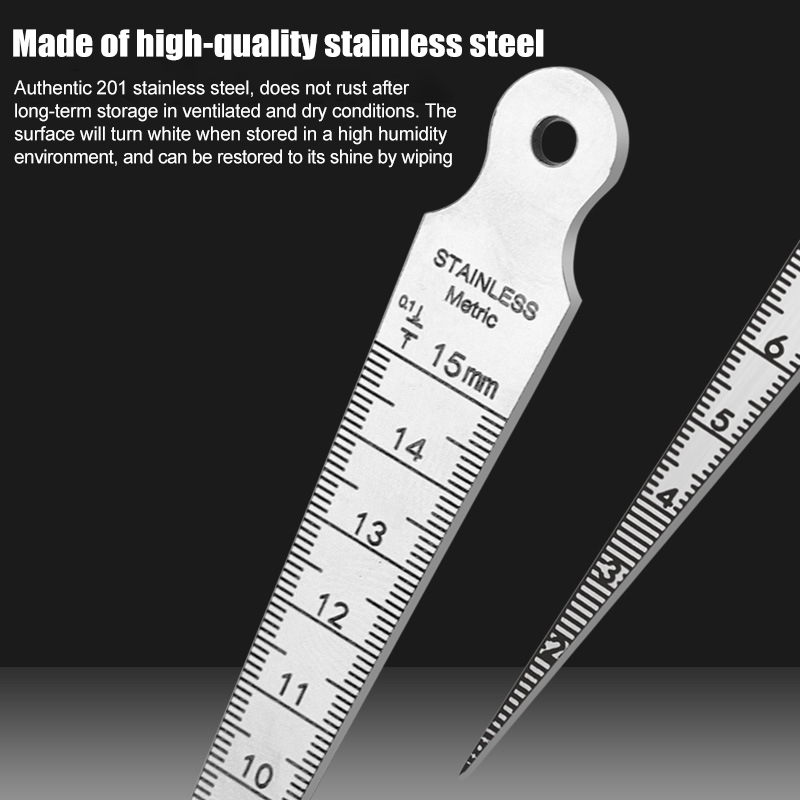 1-15 ミリメートルステンレス鋼テーパーゲージフィーラー内 - Seam Gauge Metal のレビューと価格