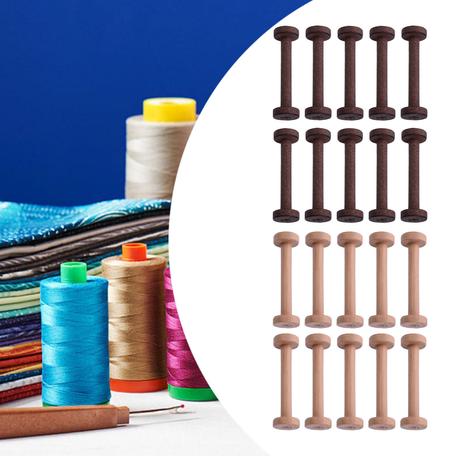 木製ボビン10個セット、滑らかな仕上がり、空の糸巻き、織物用 - Thread Bobbins Empty のレビューと価格