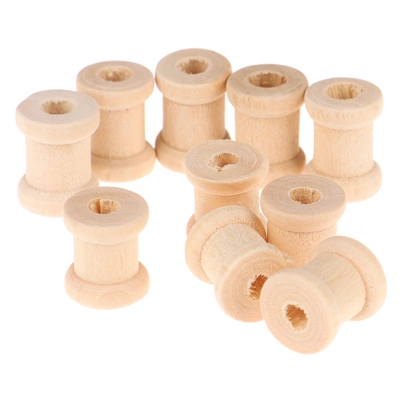 100個入り 木製空糸巻き 木製ボビン リールオーガナイザー - Thread Bobbins Empty のレビューと価格
