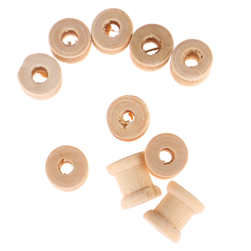 100個入り 木製空糸巻き 木製ボビン リールオーガナイザー - Thread Bobbins Empty のレビューと価格