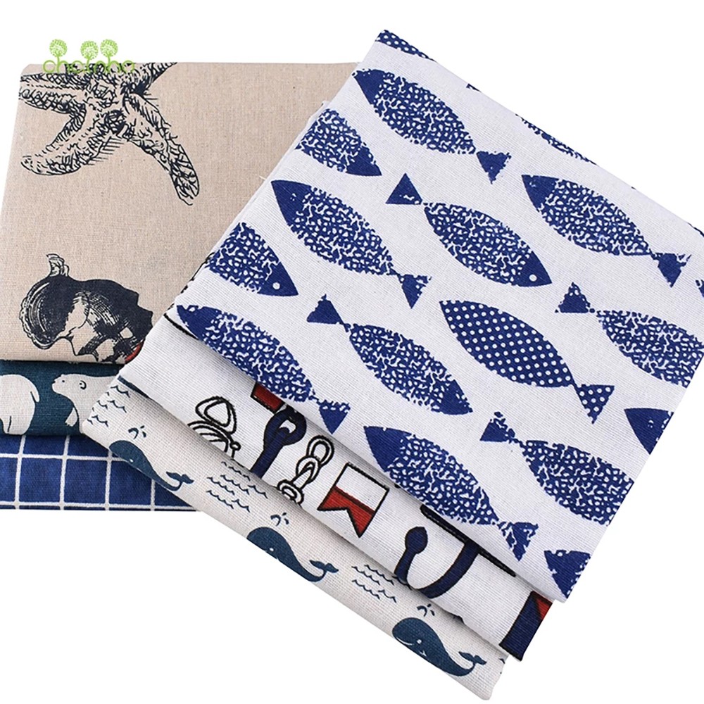 Chainho、プリントコットンリネン生地、DIY縫製キルテ - Sewing Geotextile Fabric のレビューと価格