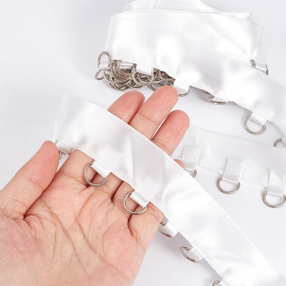 Dリング付きの白いグロメットトリム,衣服コルセットを縫うため - Sewing Kit のレビューと価格