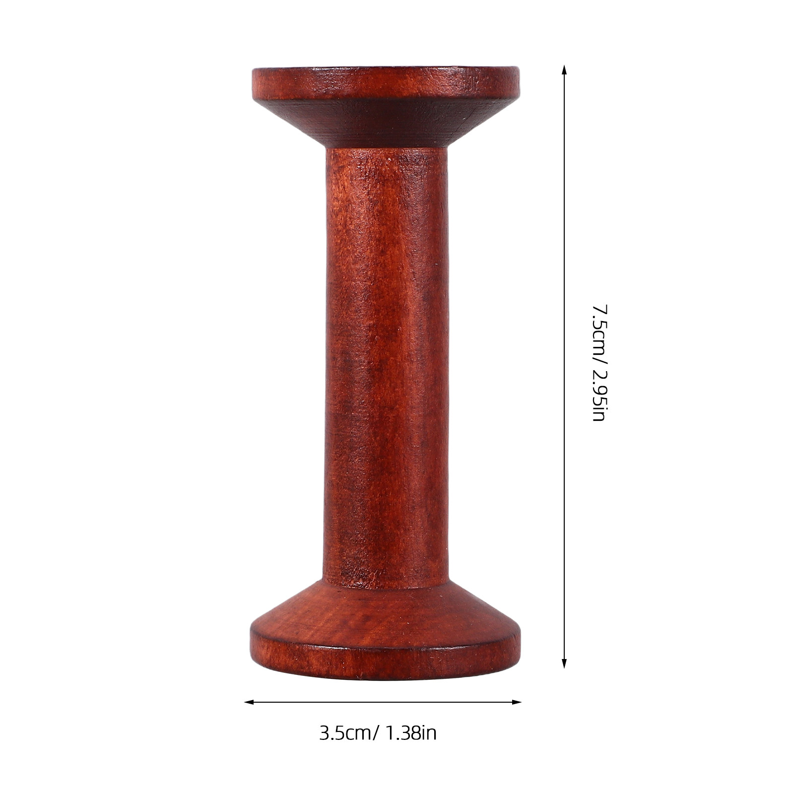 6個入り木製空スプール ヴィンテージ糸ホルダー 家庭用縫製収 - Thread Bobbins Empty のレビューと価格