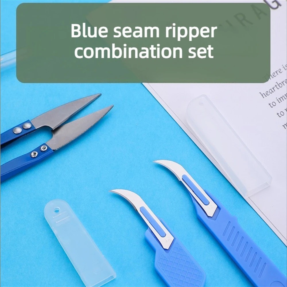 ブルーの裁縫キット5点セット、糸切り、縫い目切り、ステッチ除 - Sewing Kit のレビューと価格