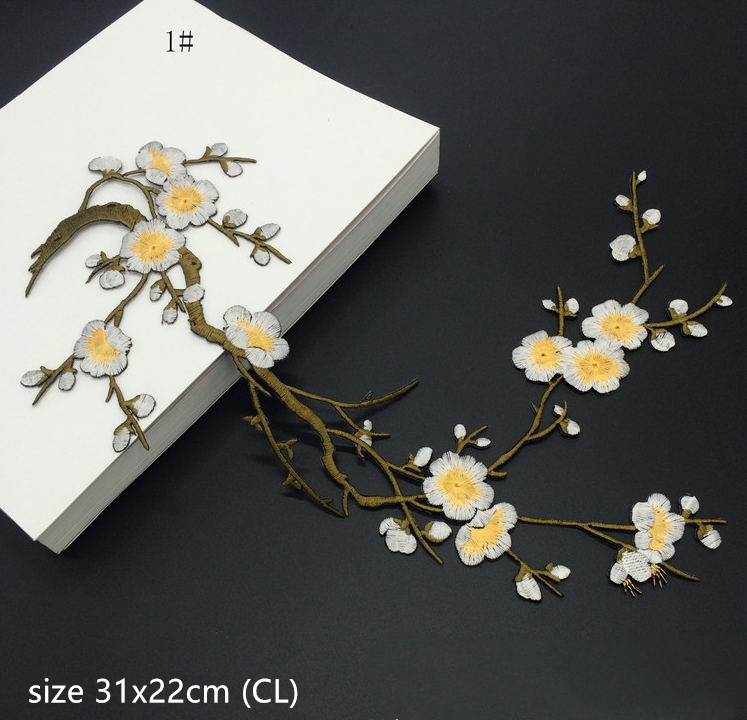 27 色 10 個ビッグフラワー刺繍パッチアイロン接着ジーン - Sewing Id のレビューと価格