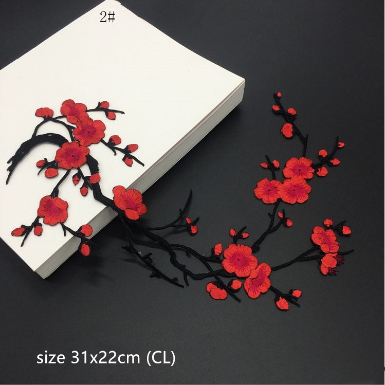 27 色 10 個ビッグフラワー刺繍パッチアイロン接着ジーン - Sewing Id のレビューと価格