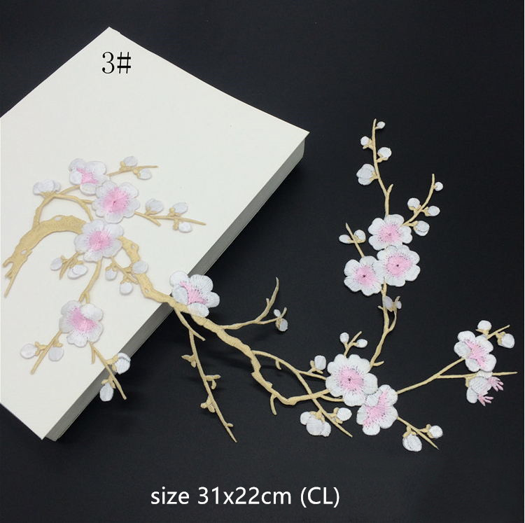 27 色 10 個ビッグフラワー刺繍パッチアイロン接着ジーン - Sewing Id のレビューと価格