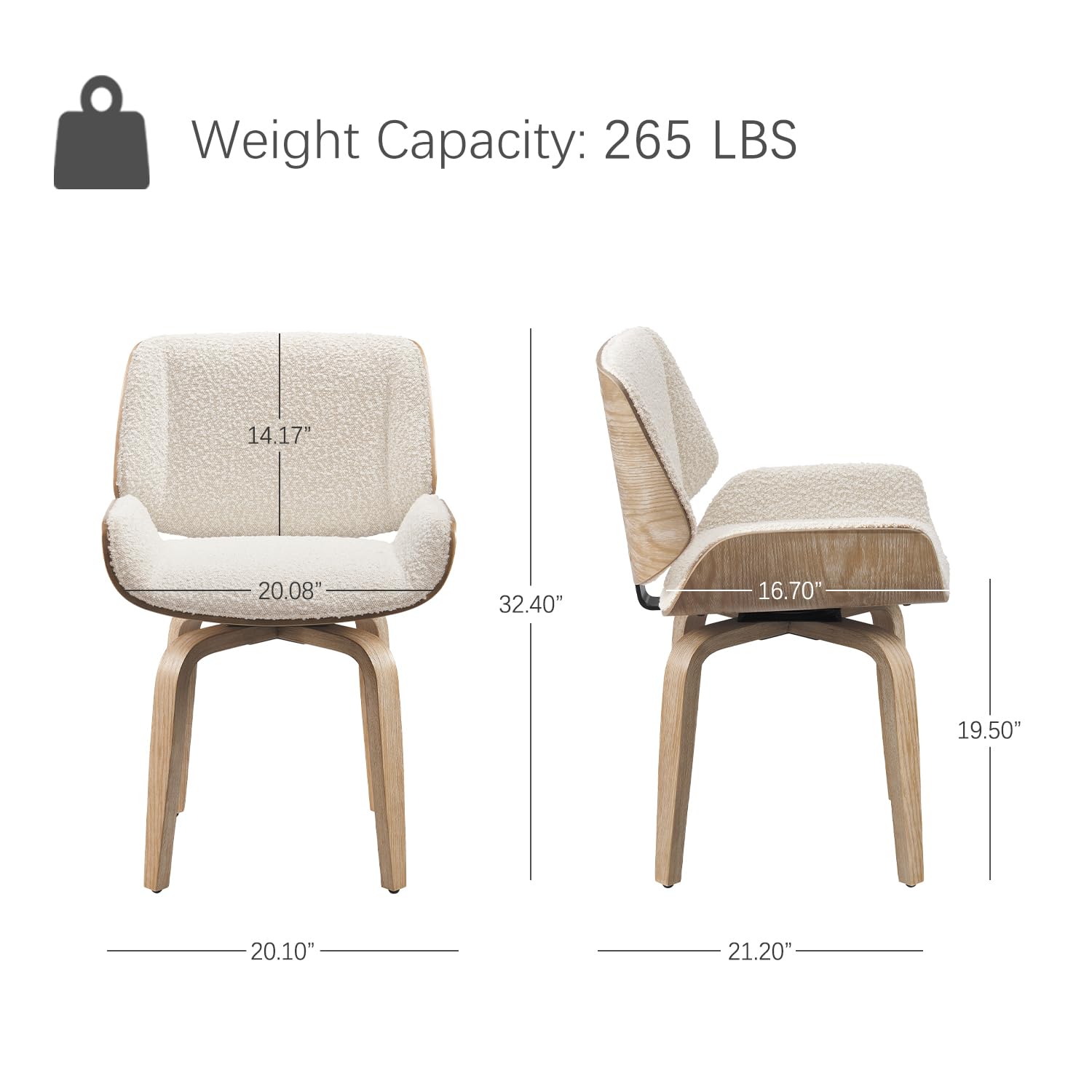 回転式ダイニングチェア、木製脚付き布張りダイニングルームチェ - Century Textile & Sewing Supply Reviews のレビューと価格