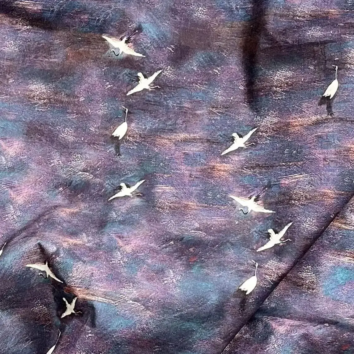 バイオレットアスカ油絵絞り染め100%綿生地DIY女性用ドレ - Sewing Tie Dye のレビューと価格