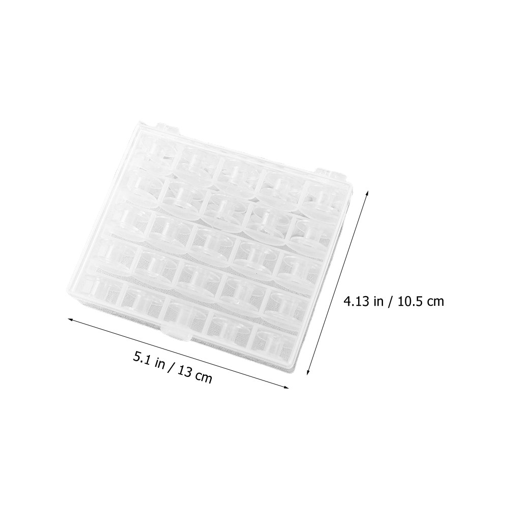 1 セット透明プラスチックボビンミシン用交換可能ポータブル糸 - Thread Bobbins Empty のレビューと価格